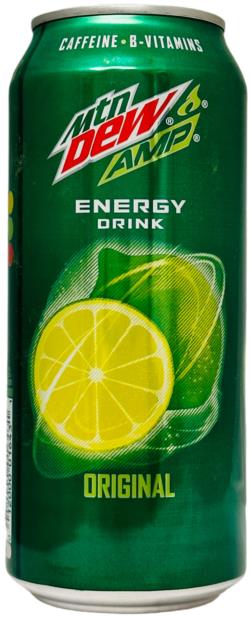 MOUNTAIN DEW-Energy drink -citrus-473mL-AMP ENERGY - ORIGINA-United States