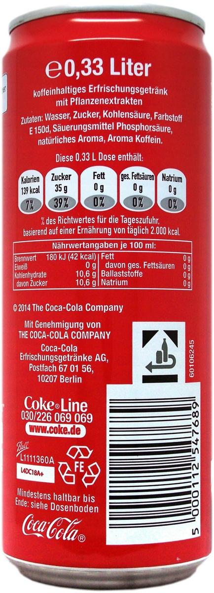 Coca Cola Namensliste Deutschland