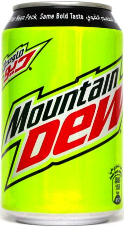 Mountain Dew Citrus Soda 330ml Limited Edition Neon Qatar