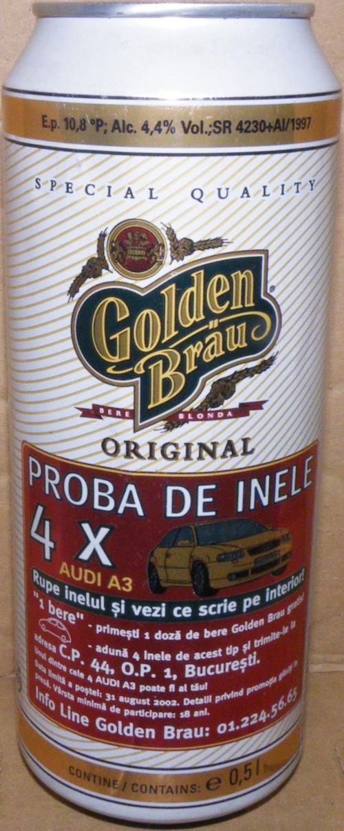 GOLDEN BRAU-Beer-500mL-Romania