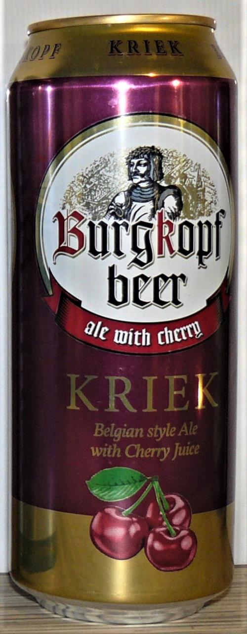BURGKOPFBeer with cherry flavor500mLLithuania
