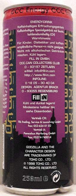 GODZILLA-Energy drink-250mL-Germany