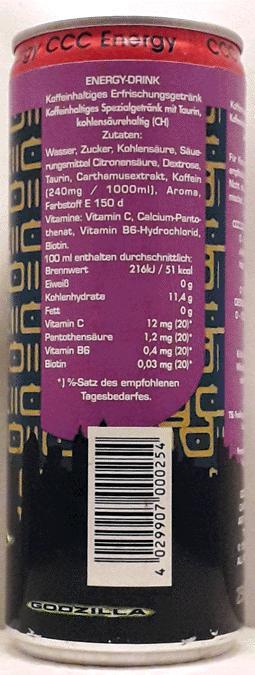 GODZILLA-Energy drink-250mL-Germany