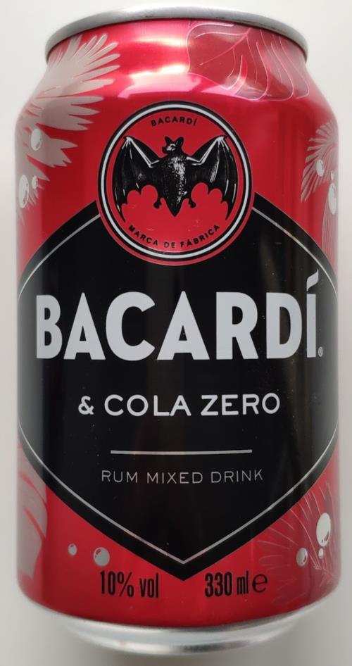 BACARDIRum/cola mix (diet)330mLBACARDI & COLA ZERO Germany