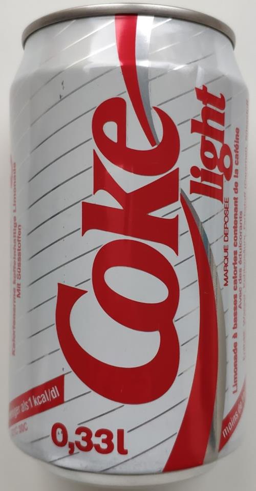 COCACOLACola (diet)330mLCOCACOLA LIGHT KALSwitzerland1991