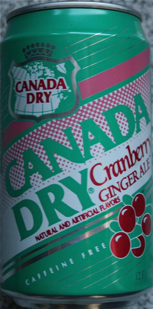  CANADA DRY - Ginger ale -cranberry-355mL-United States