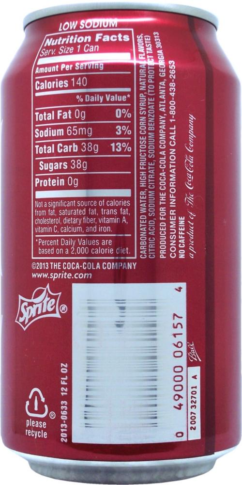 Sprite Lemon Lime With Cranberry 355ml United States