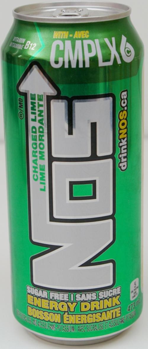 NOS-Energy drink -lime-473mL-CHARGED LIME WITH CM-Canada