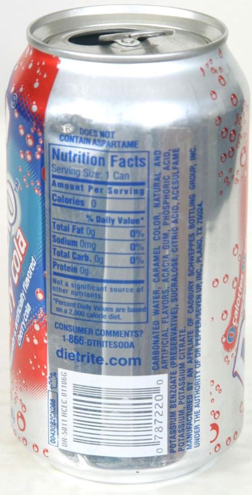 DIET RITECherry cola (diet)355mLUnited States