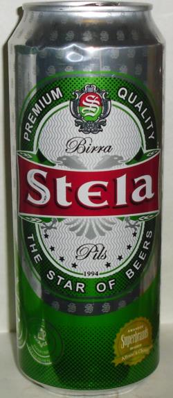 Beer Sticker Bottle Label Albania. Stela Strong