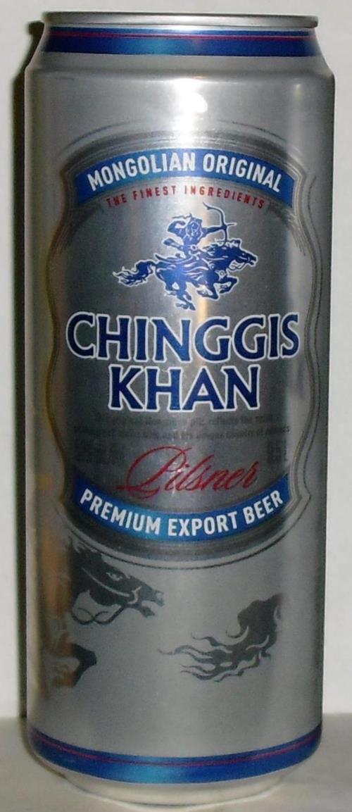 CHINGGIS-Beer-500mL-KHAN PILSNER MONGOLI-Mongolia