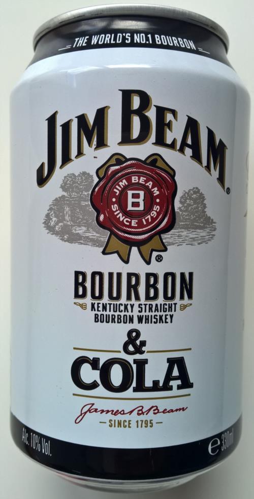 JIM BEAMWhiskey/cola mix330mLJIM BEAM BOURBON WHIGermany